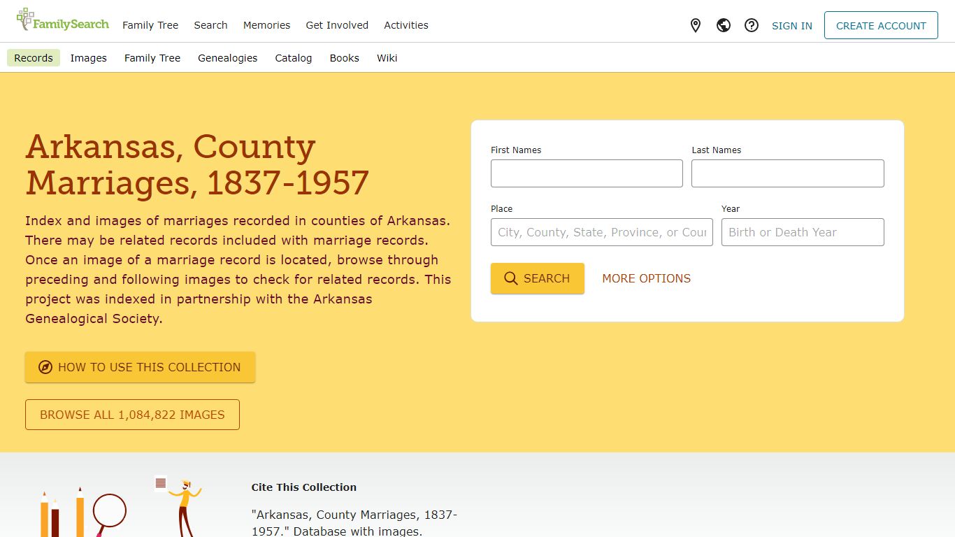 Arkansas, County Marriages, 1837-1957 • FamilySearch